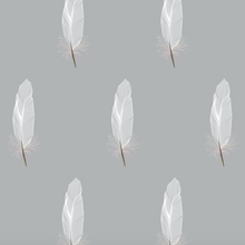 Load image into Gallery viewer, White Feathers Fabric