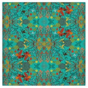 Big Floral Silk Duvet Cover
