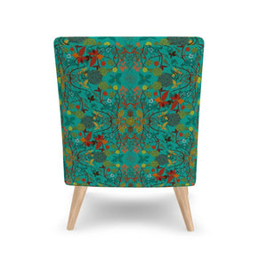 Big Floral Modern Occasional Chair