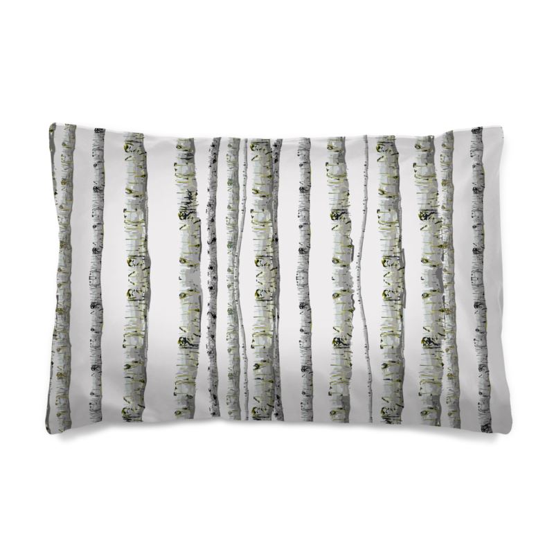 Silver Wood Pillow Case