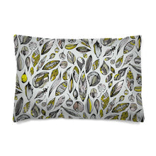 Load image into Gallery viewer, Silver Wood Leaves Duvet Cover
