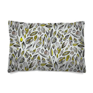 Silver Wood Abstract Pillow Case